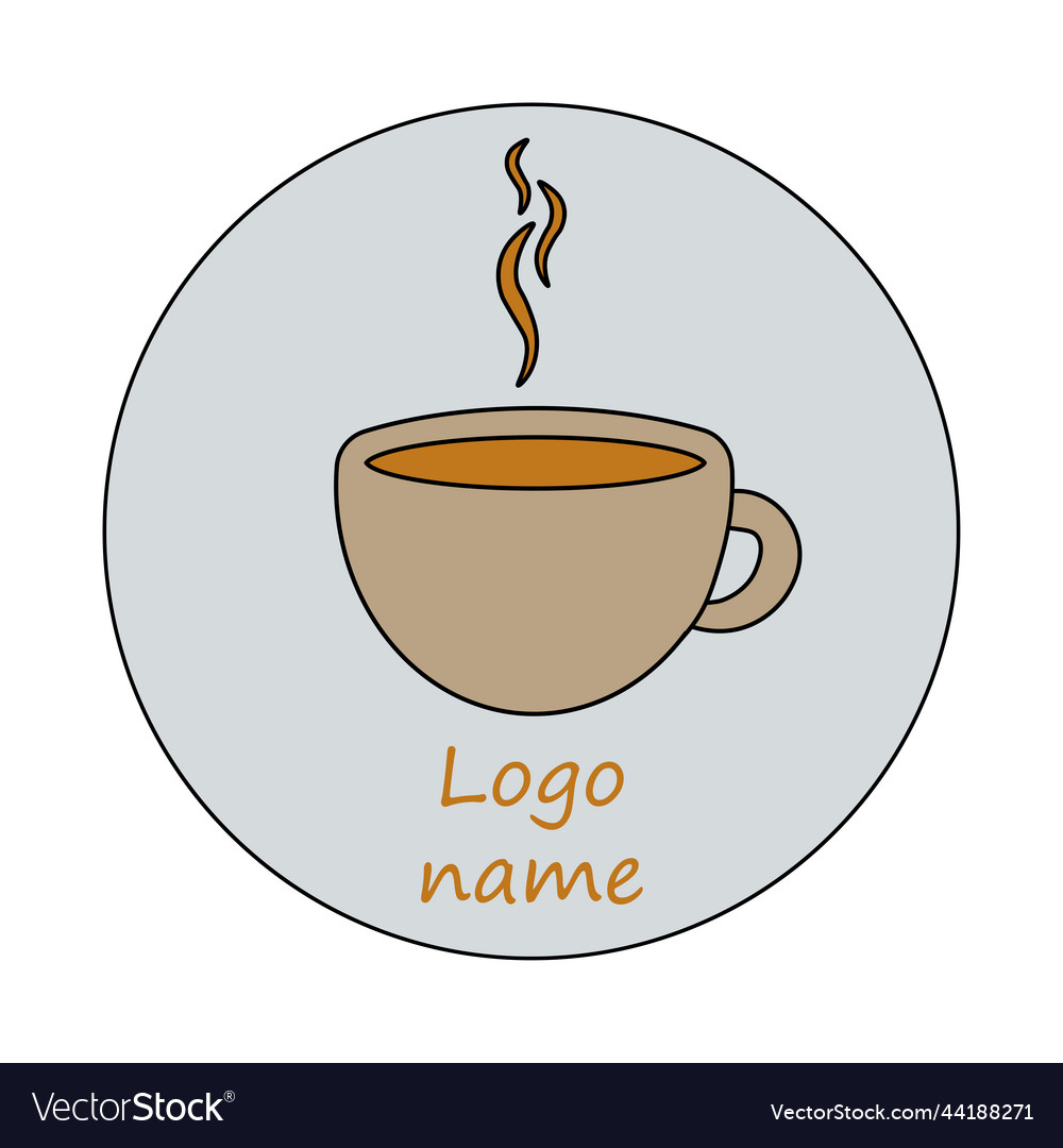 Coffee cup logo design coffee-shop cafe logotype