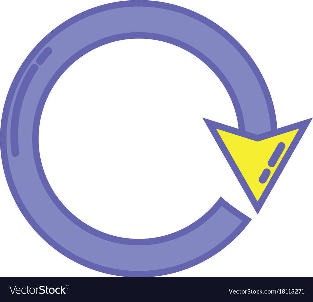 Color arrow circle sign loading progress