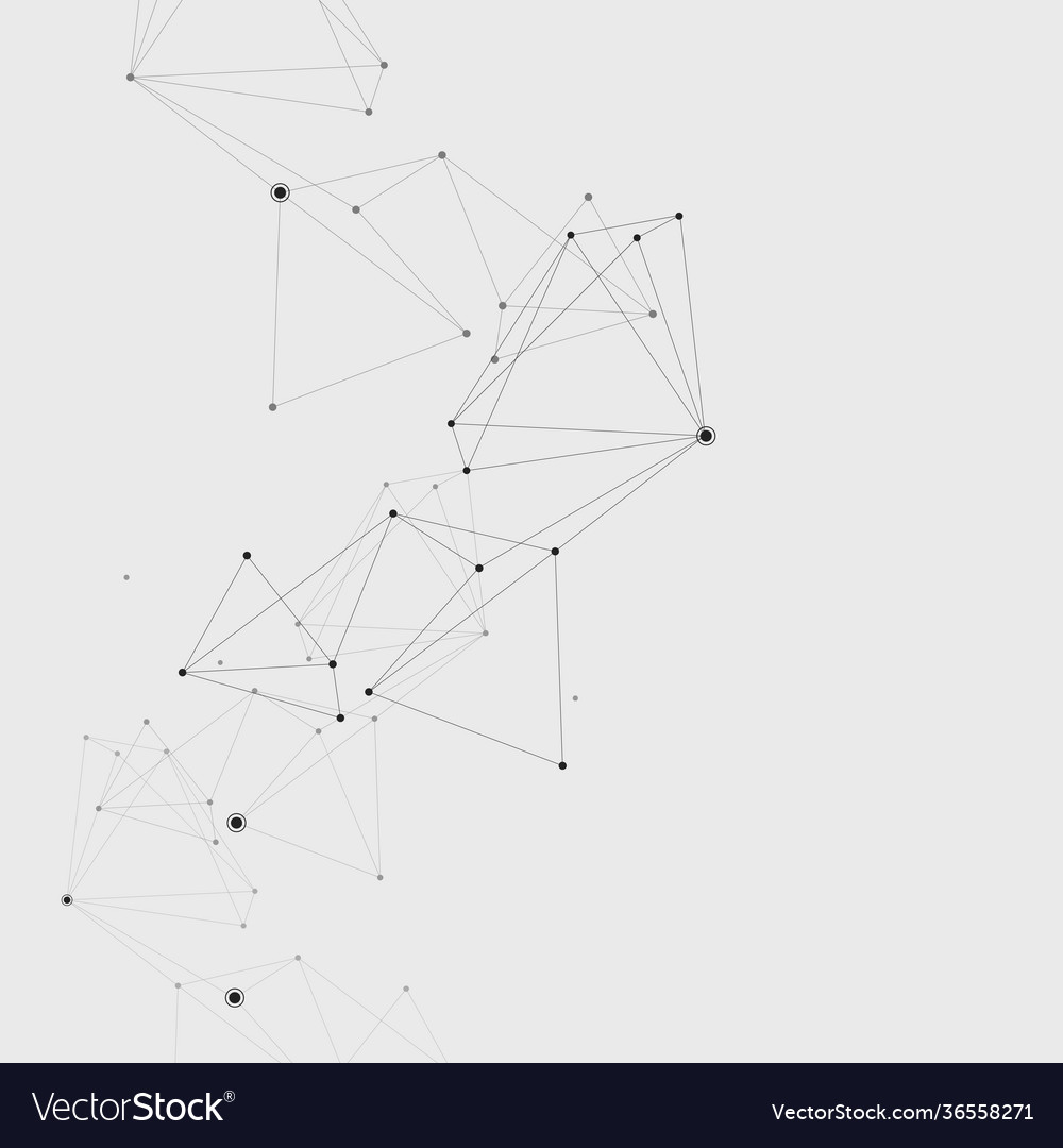 Connection science and technology background vector image Connection science and technology background