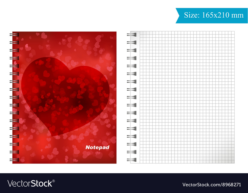 Cover template for notepad