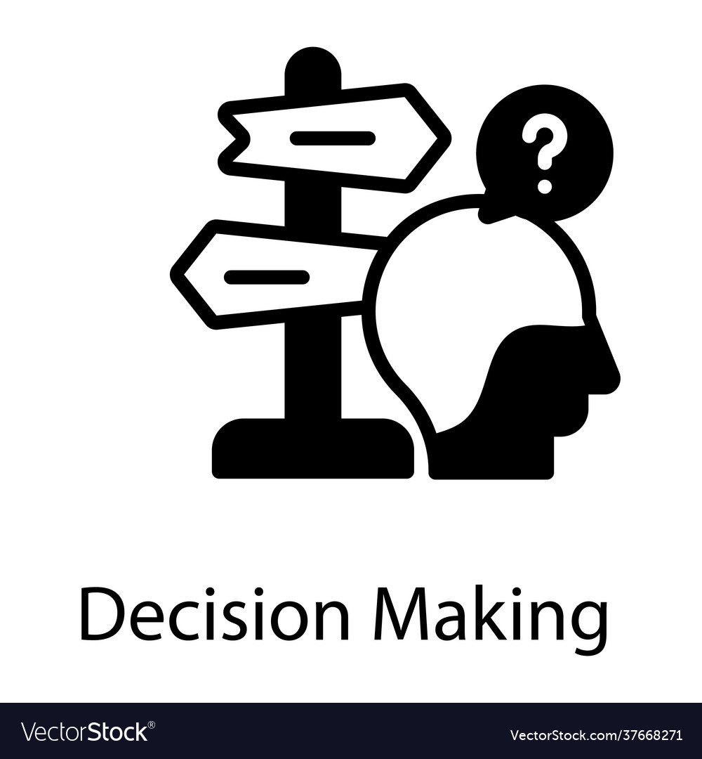Decision making Royalty Free Vector Image - VectorStock