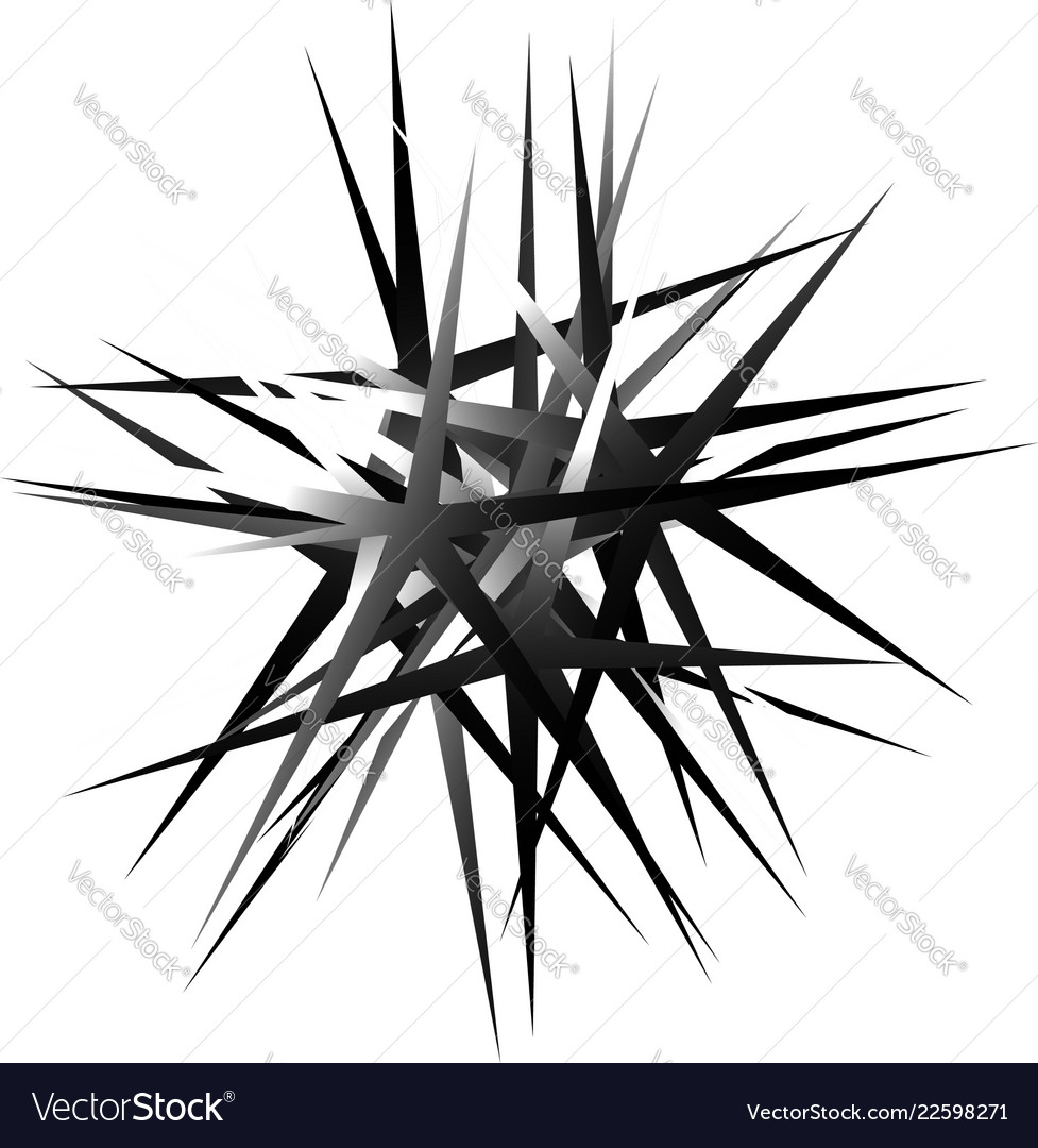 Edgy pointed random overlapping shapes abstract vector image Edgy pointed random overlapping shapes abstract