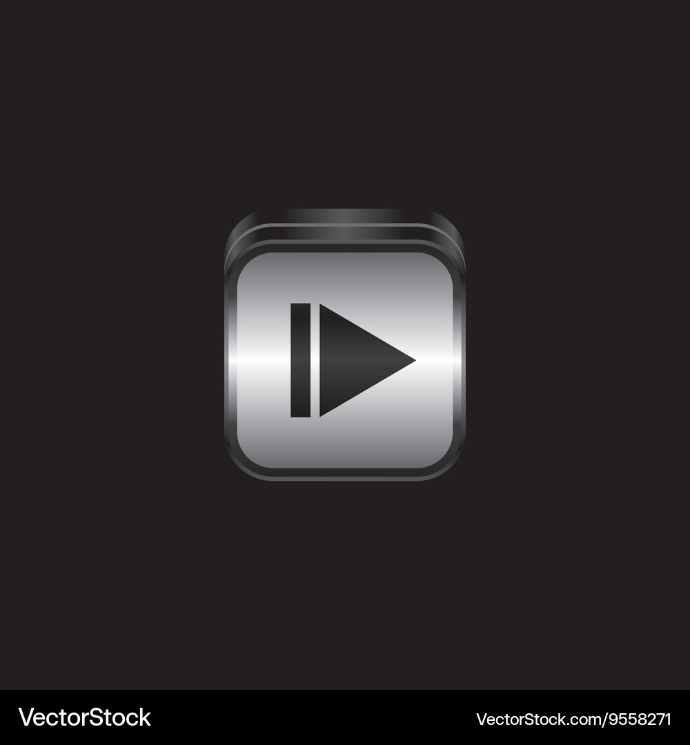 Metal plate theme icon button Royalty Free Vector Image