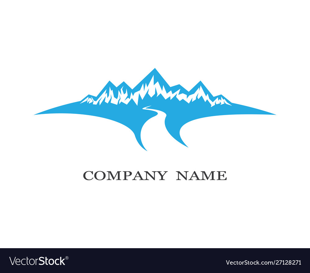 Design der Berg-Ikone vector image Design der Berg-Ikone