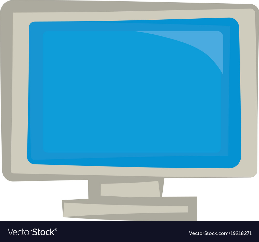 Pc screen symbol Royalty Free Vector Image - VectorStock