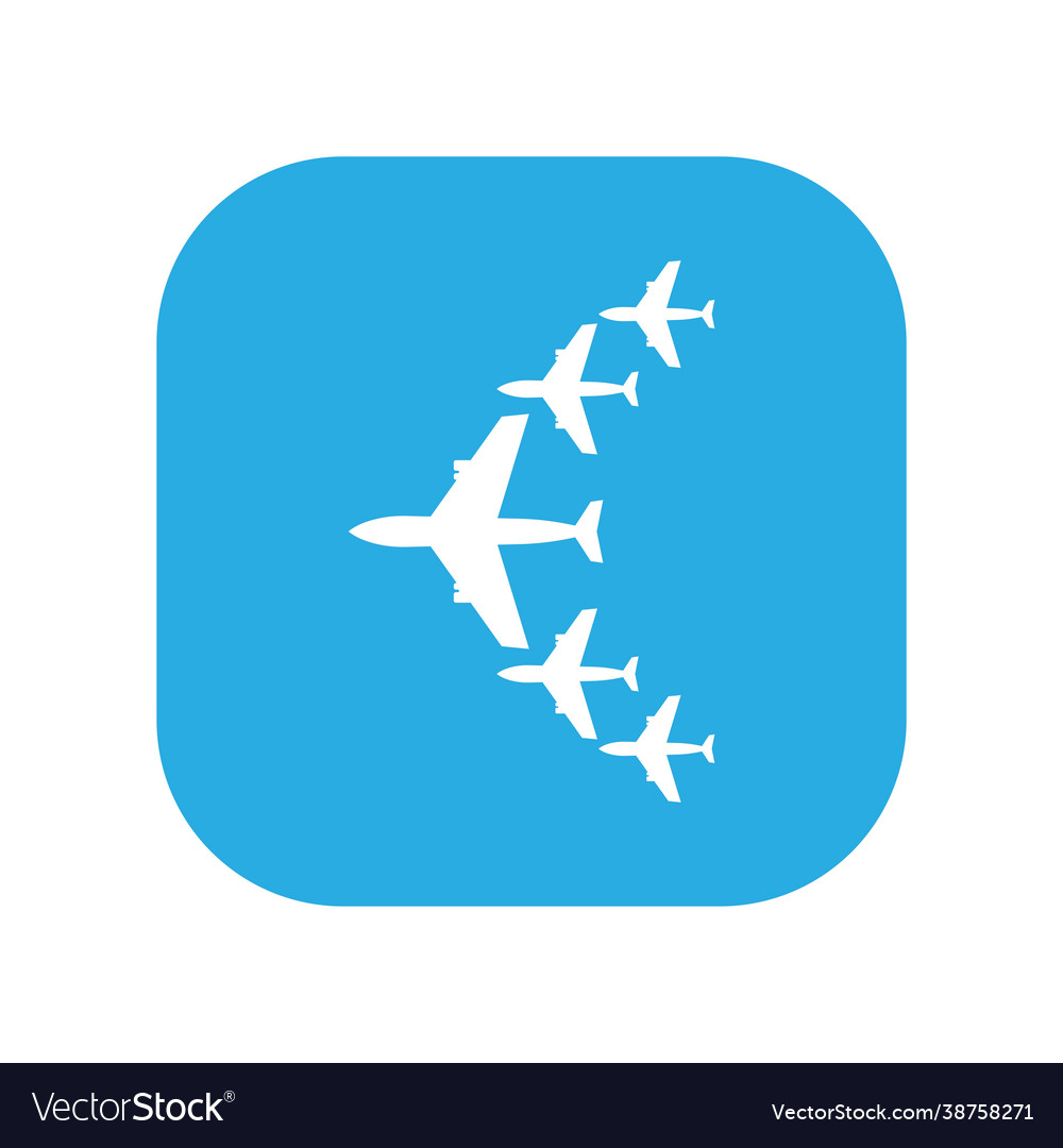 Plane icon logo design template