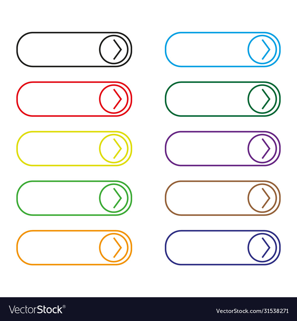 Read more colorful button set vector image Read more colorful button set