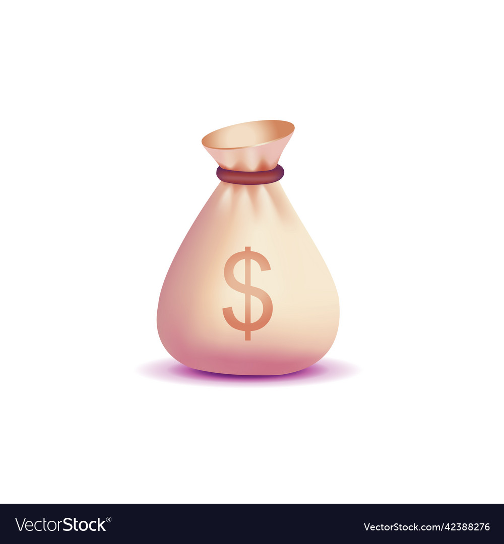 A bag of money icon business and finance dollar