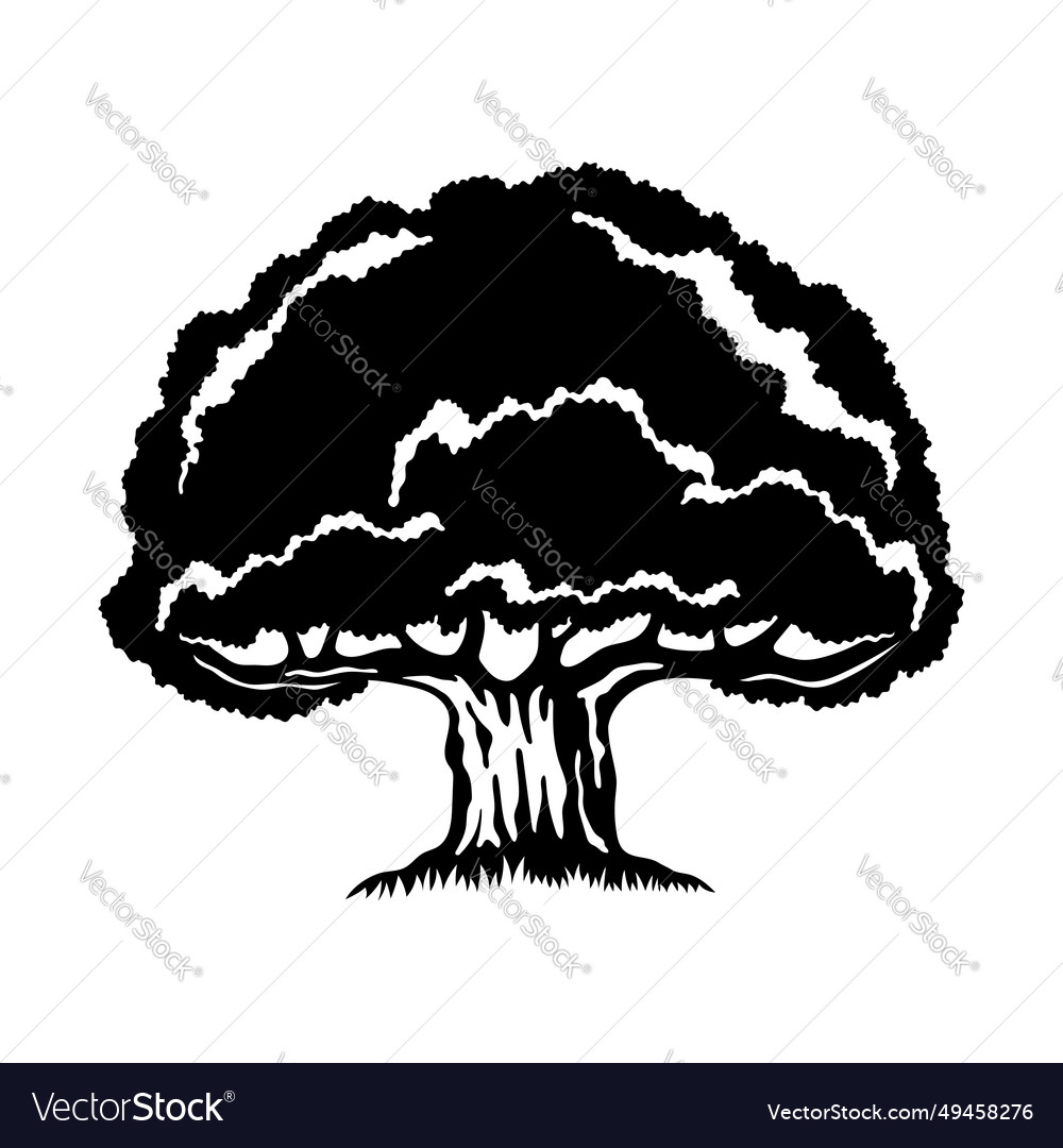 Big tree icon Royalty Free Vector Image - VectorStock