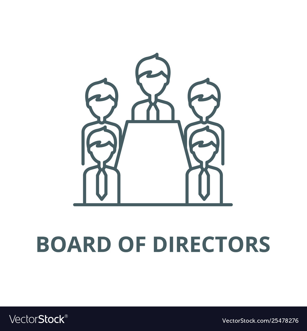 Board directors line icon linear