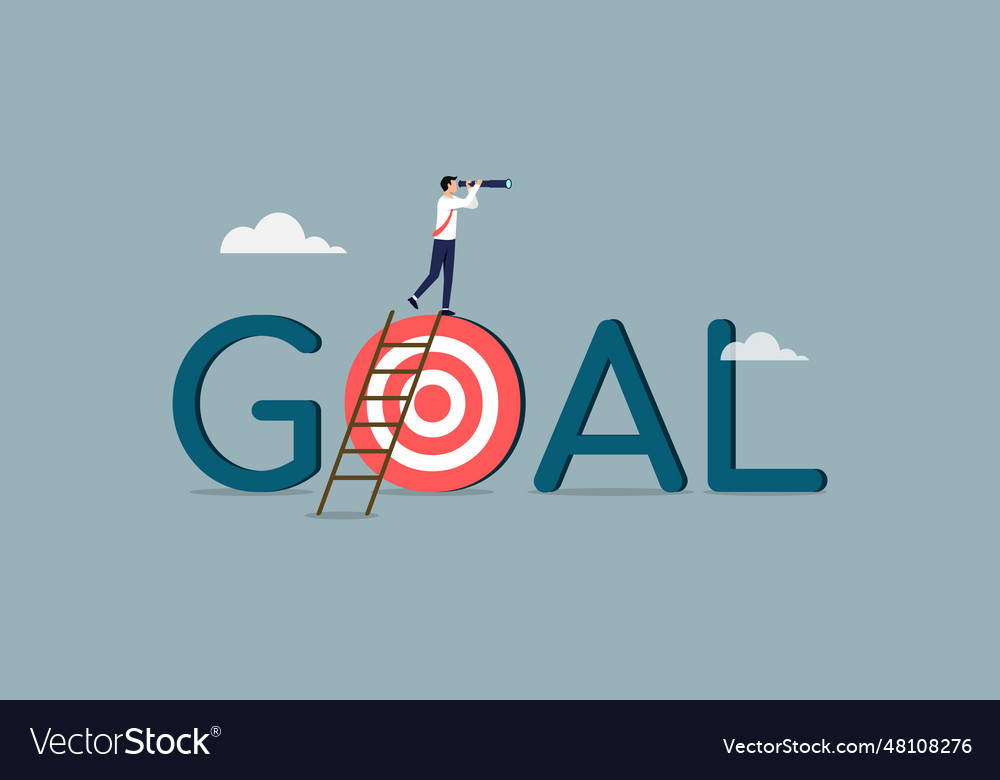 Business target or future vision Royalty Free Vector Image