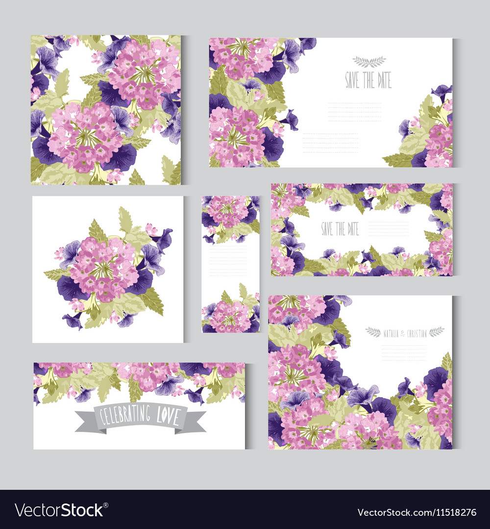 Floral cards set