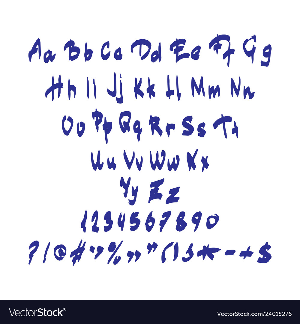 Handwritten Alphabet Art