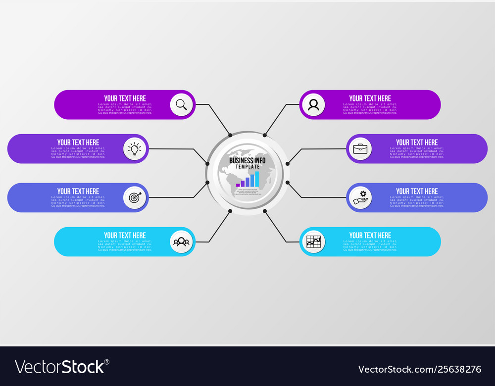 Infographic design template with options steps