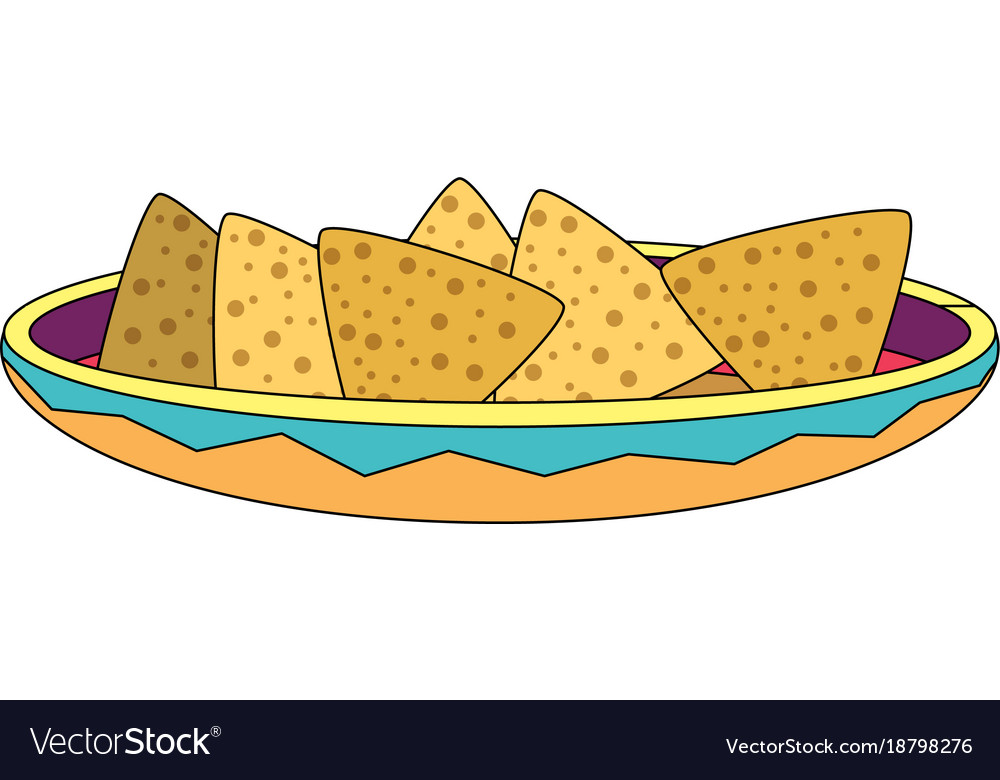 Isolated nachos design