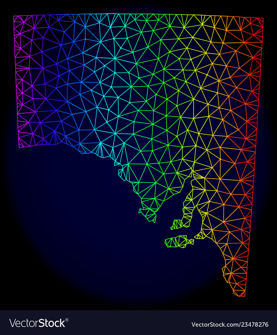 Polygonal network spectrum mesh map