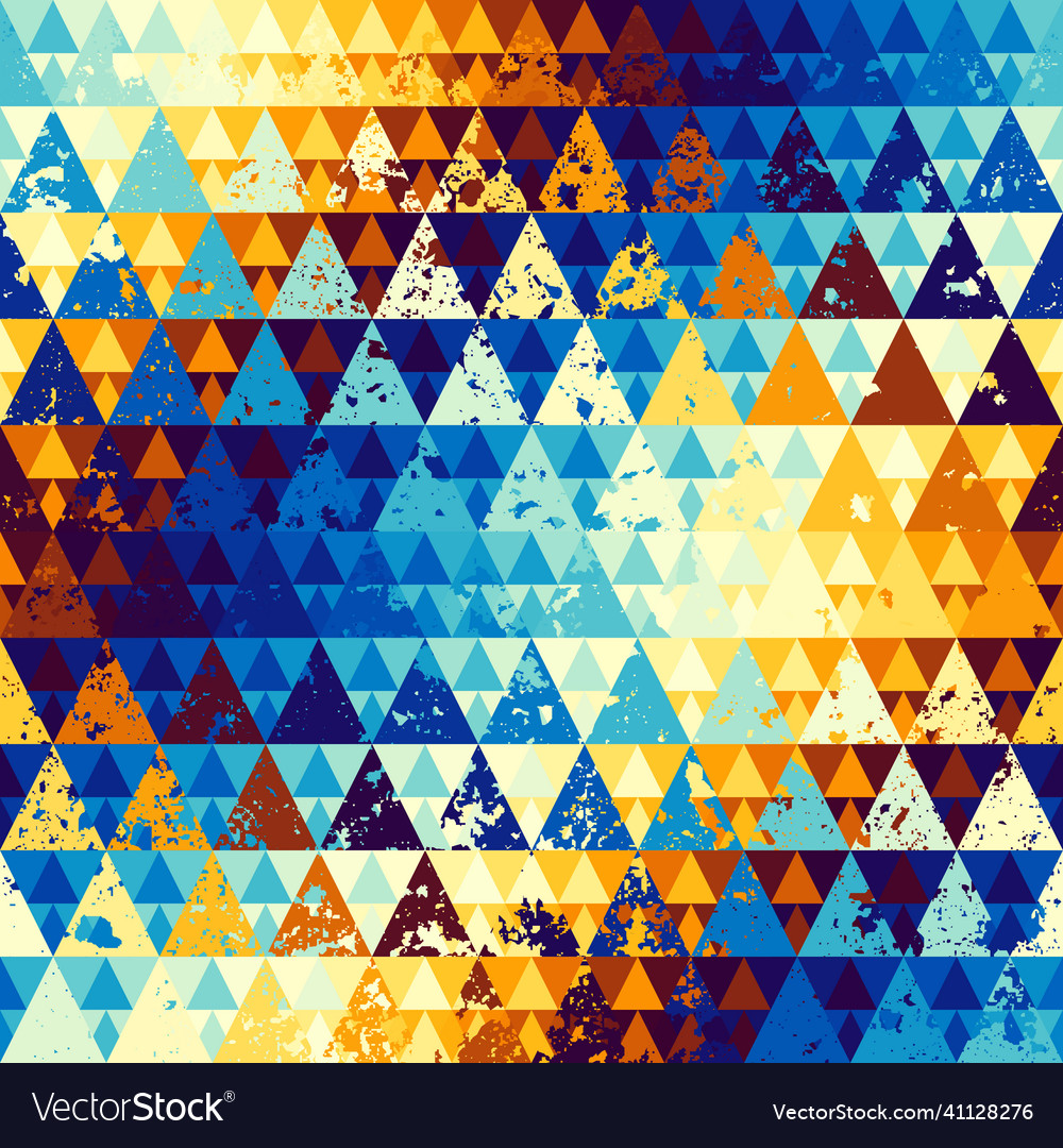 Seamless pattern background of a triangles vector image Seamless pattern background of a triangles