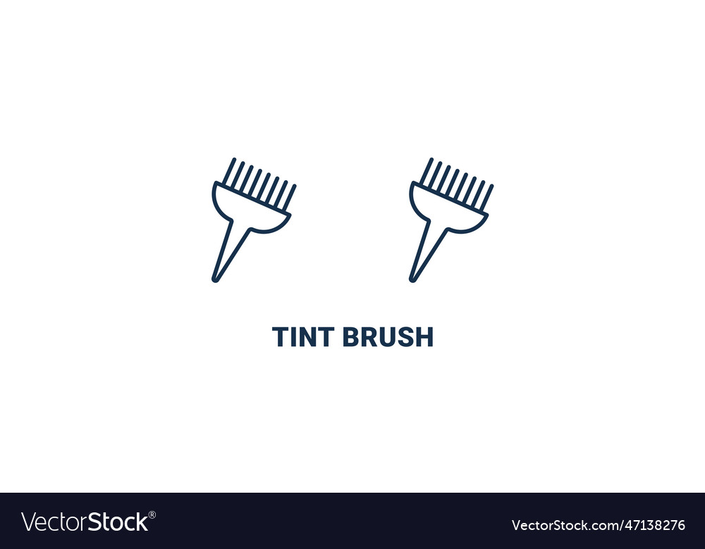 Tint brush icon outline and filled