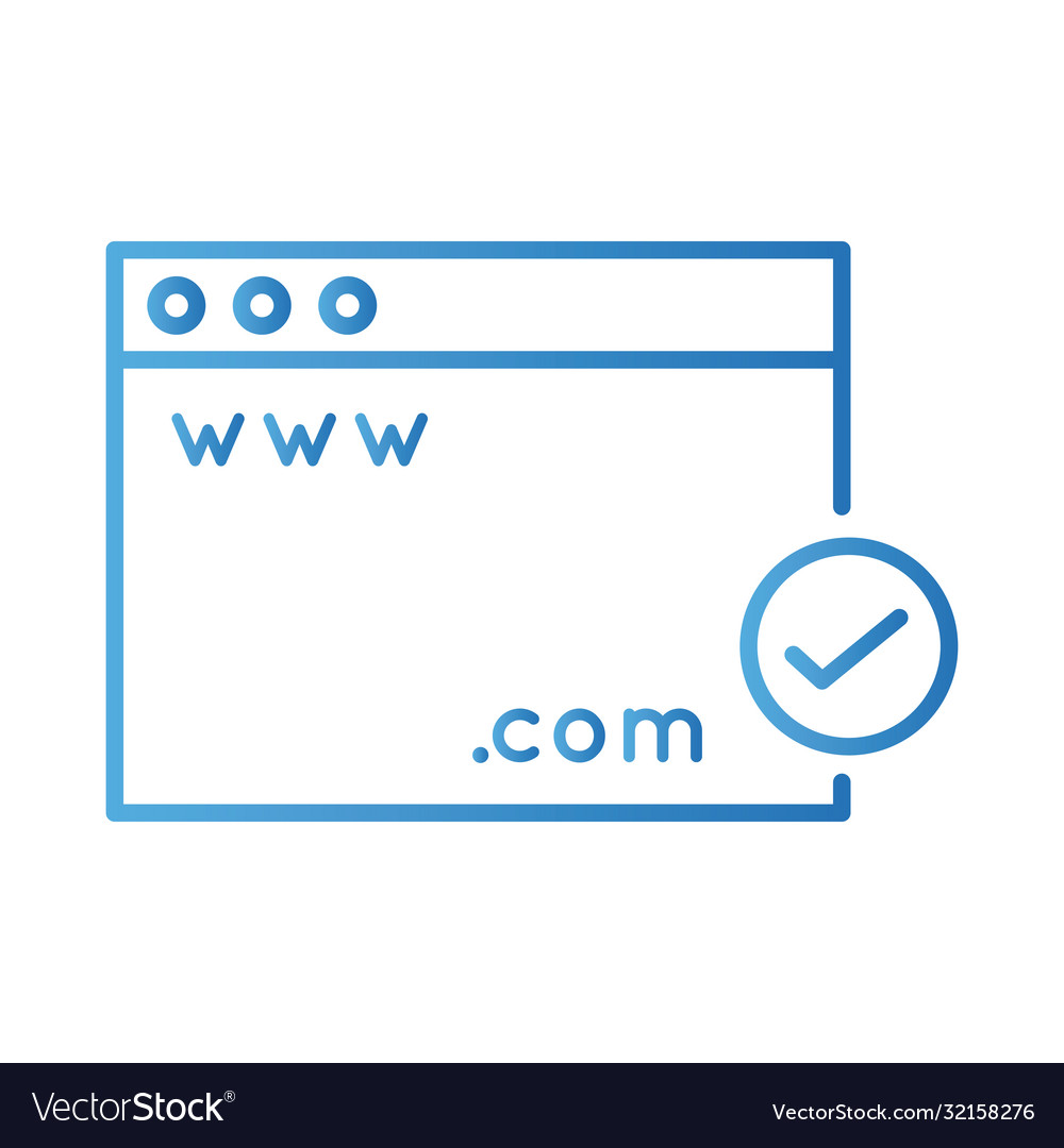 Website Gradient Icon - Webpage Template