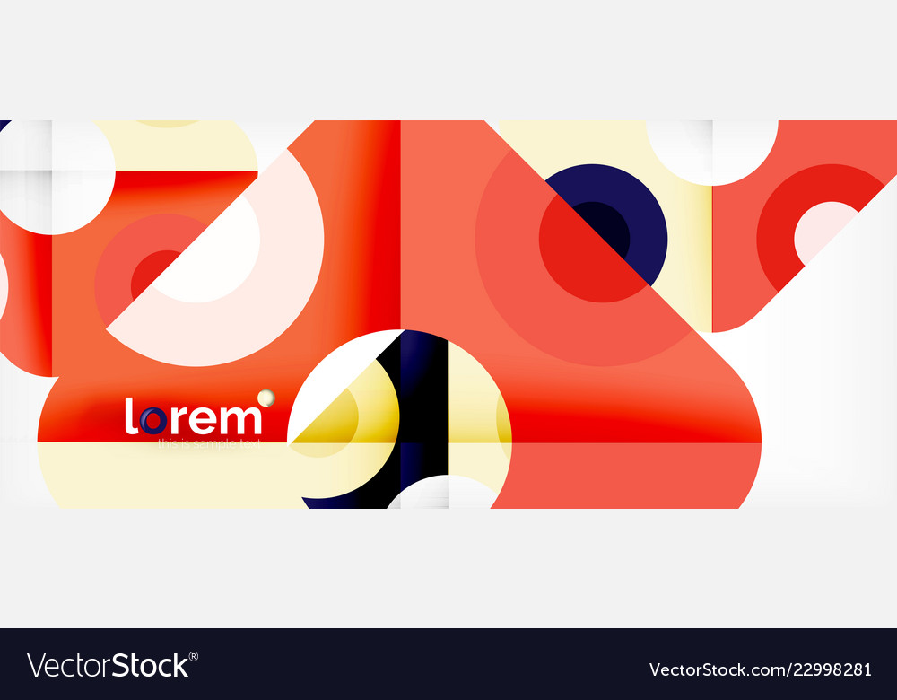 Abstract round elements composition background