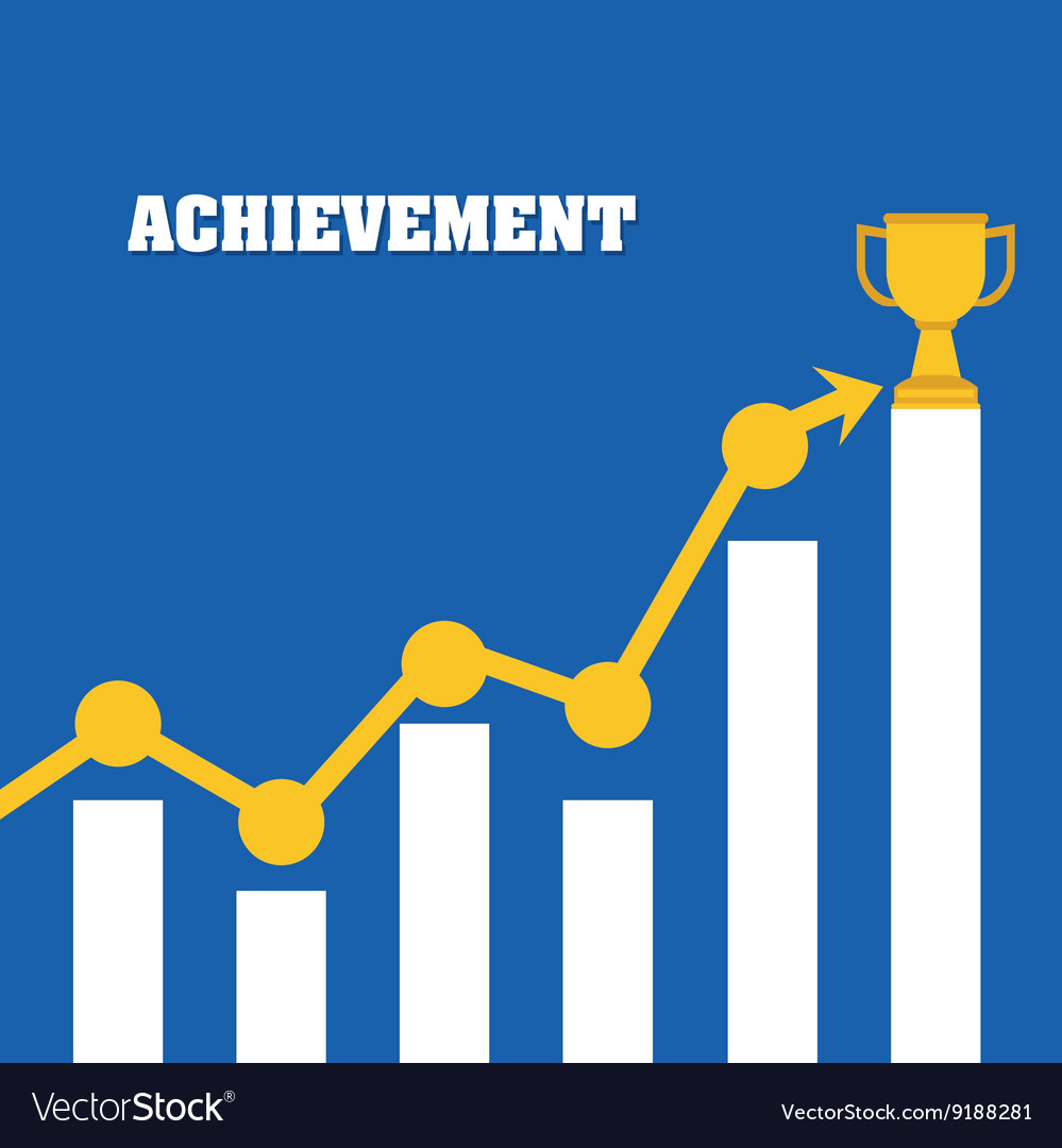 Achievement design success icon colorful