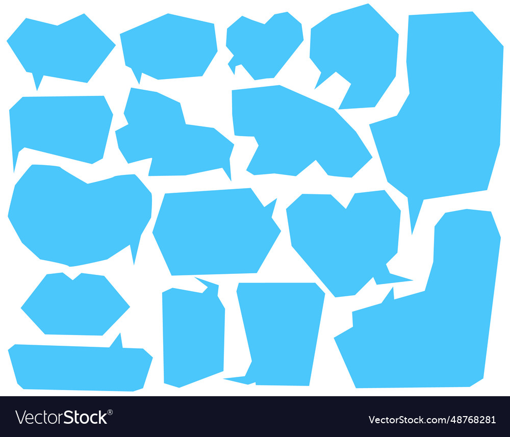 Big set of dialog boxes stock online chat vector image Big set of dialog boxes stock online chat
