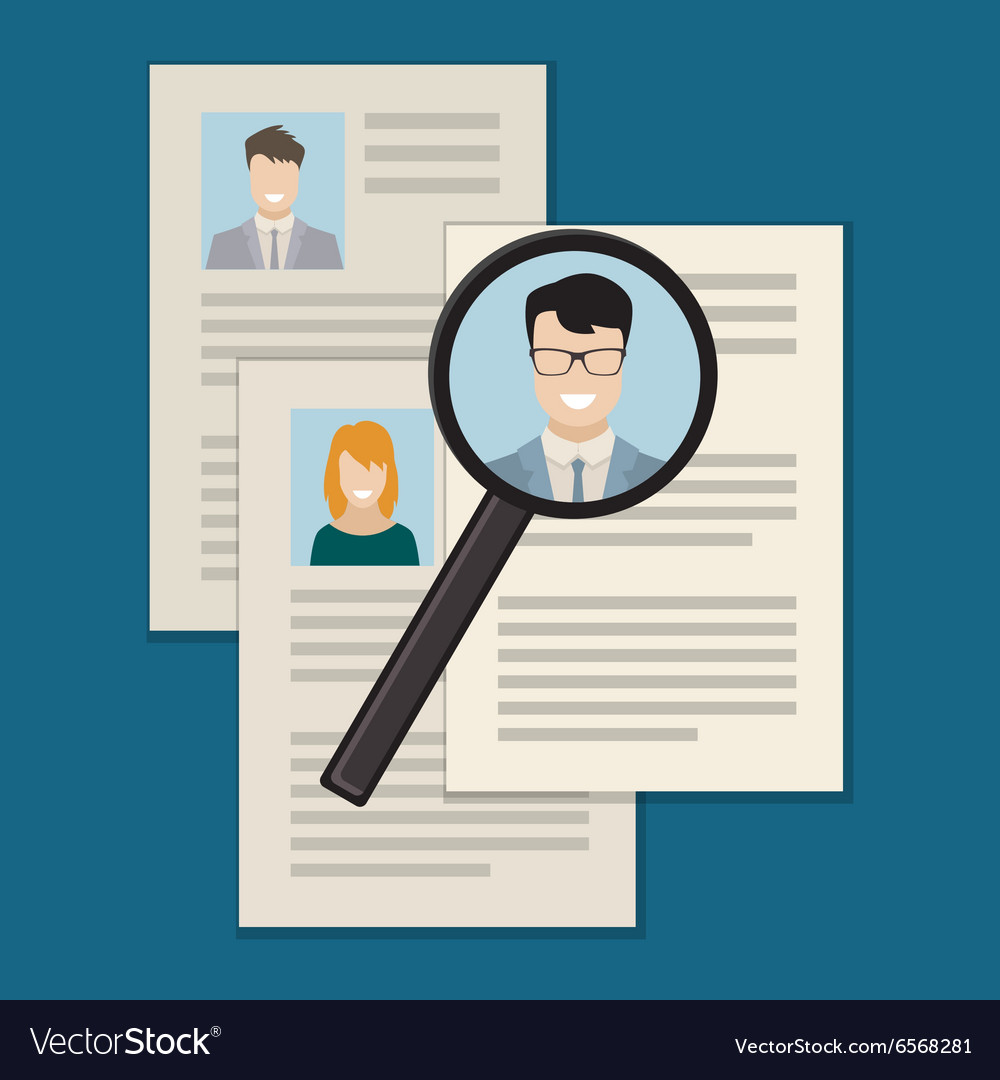 Concept of searching professional staff Royalty Free Vector