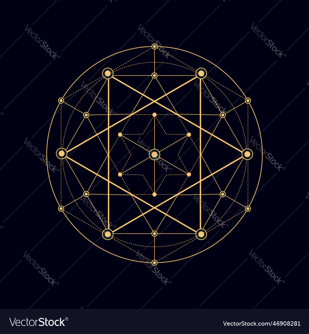 Geometric magic shape isolated alchemy sacred sign