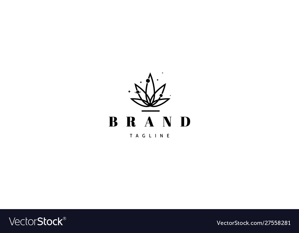 Logo on which an abstract image cannabis