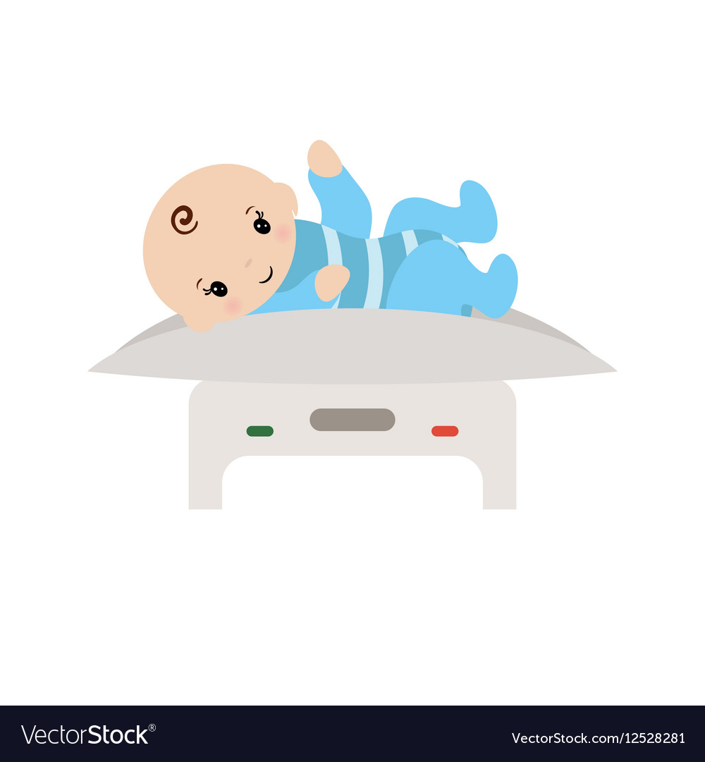 measuring-baby-weight-royalty-free-vector-image