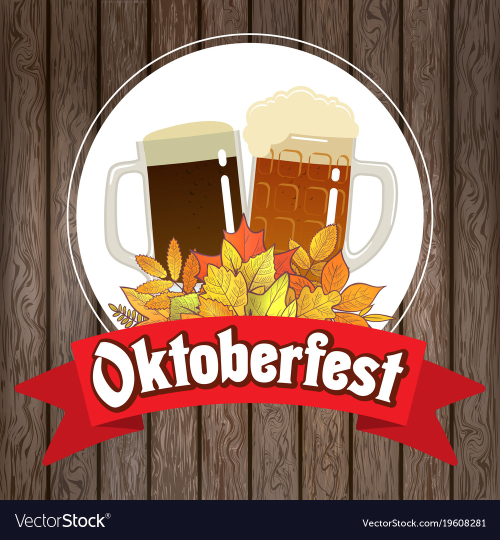 Oktoberfest beer Royalty Free Vector Image - VectorStock