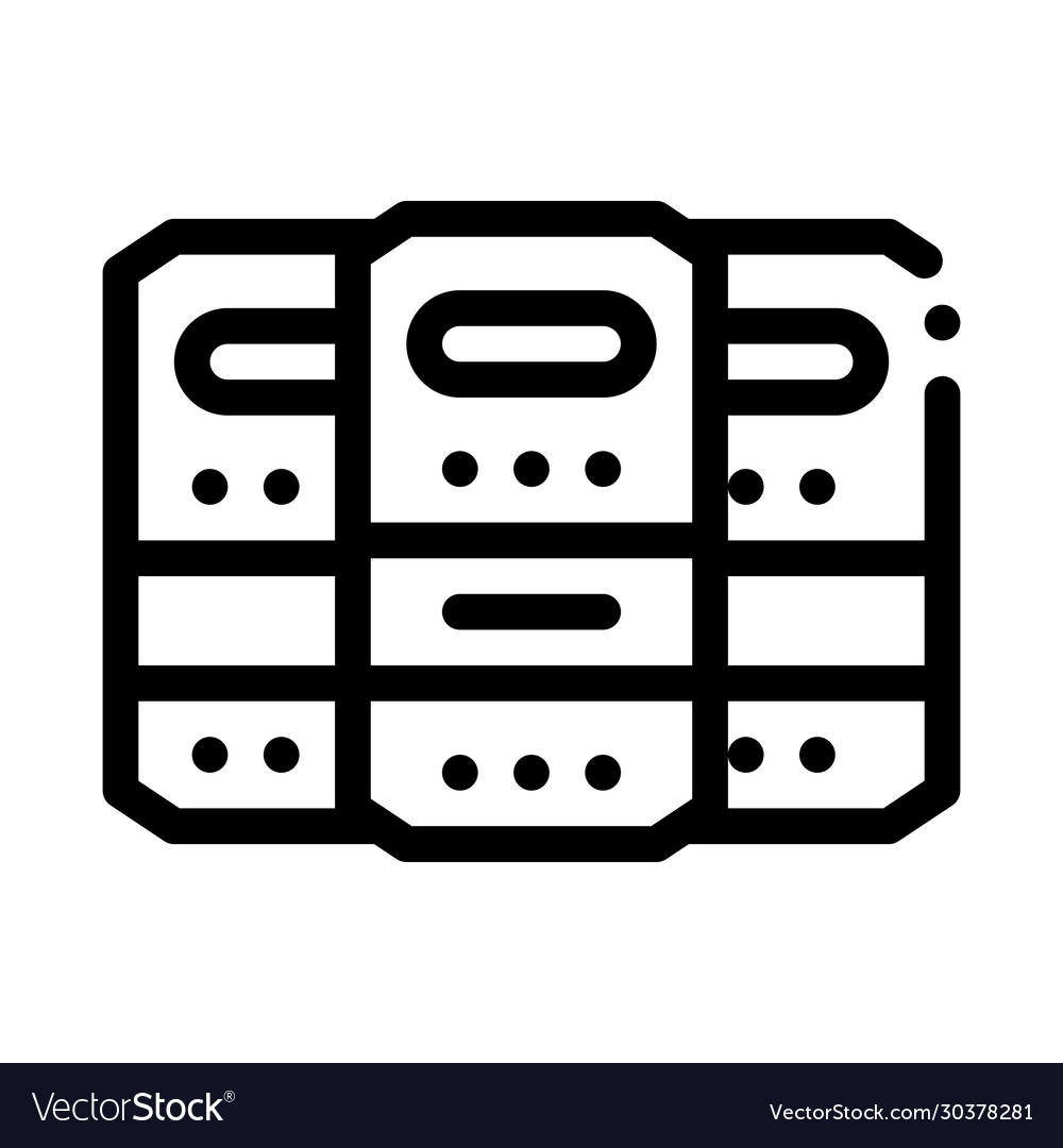 Protective shield icon outline Vector Image Protective shield icon outline