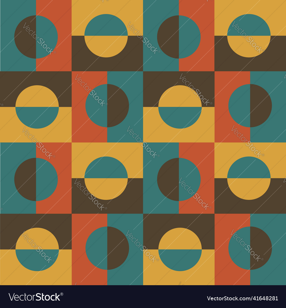 Seamless pattern with abstract geometric Vector Image Seamless pattern with abstract geometric