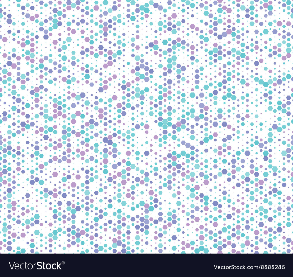 Abstract geometric hexagonal colorful