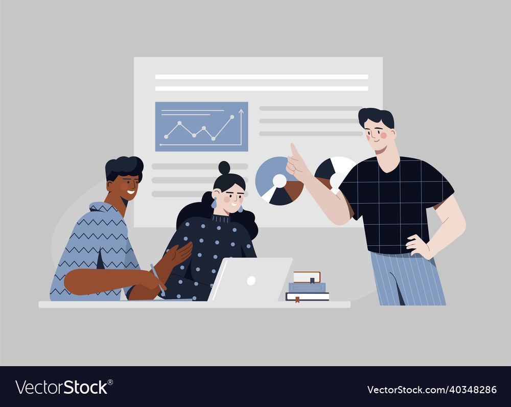 Data analysis concept vector image Data analysis concept