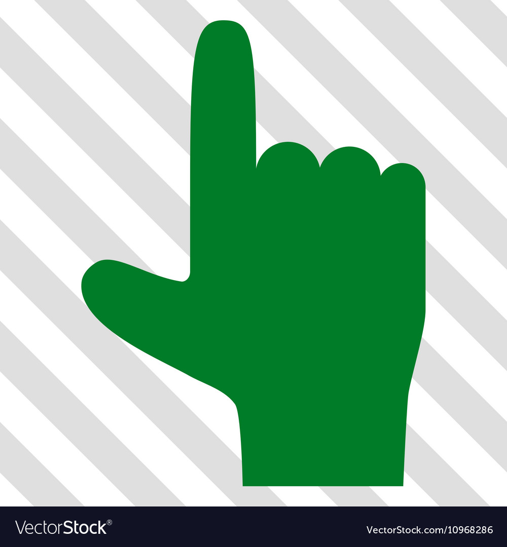 Hand pointer up icon
