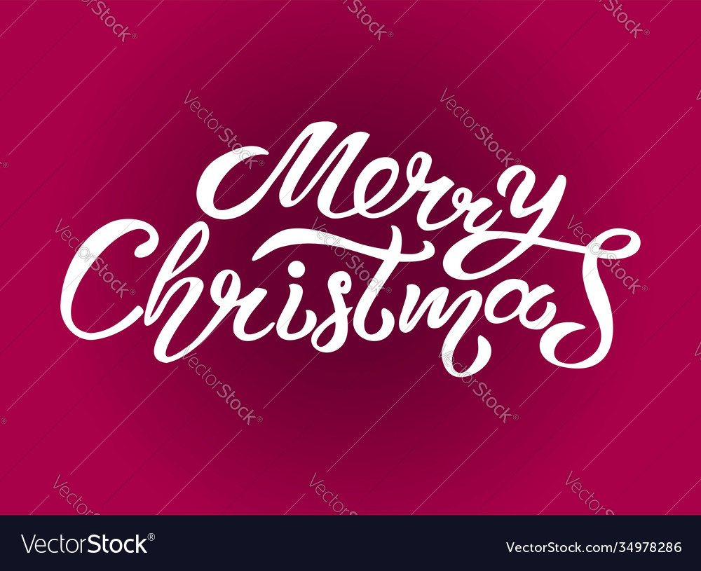 Lettering composition merry christmas Royalty Free Vector