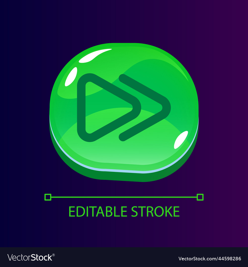Multimedia control glossy ui button with linear vector image Multimedia control glossy ui button with linear
