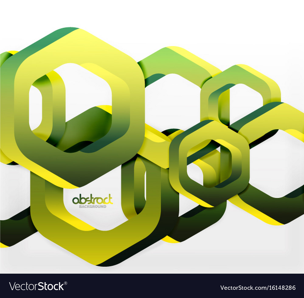 Overlapping hexagons design background