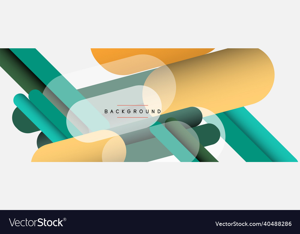 Overlapping round shapes and lines background Vector Image Overlapping round shapes and lines background