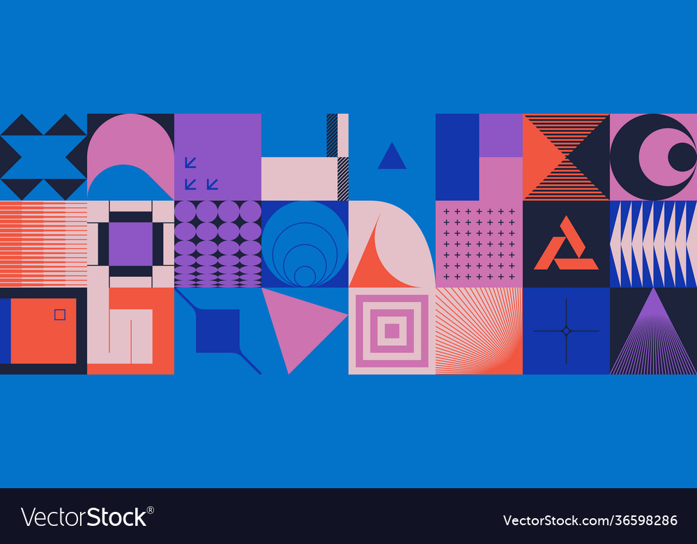 Retro future abstract pattern
