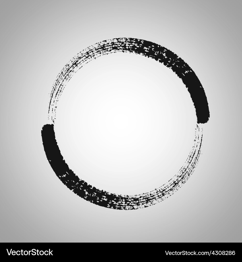 Round brush frame Royalty Free Vector Image - VectorStock