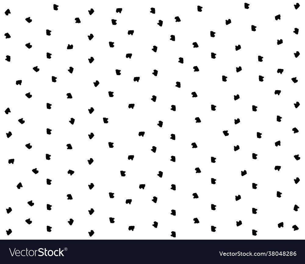 Seamless pattern with hand drawn dots vector image Seamless pattern with hand drawn dots