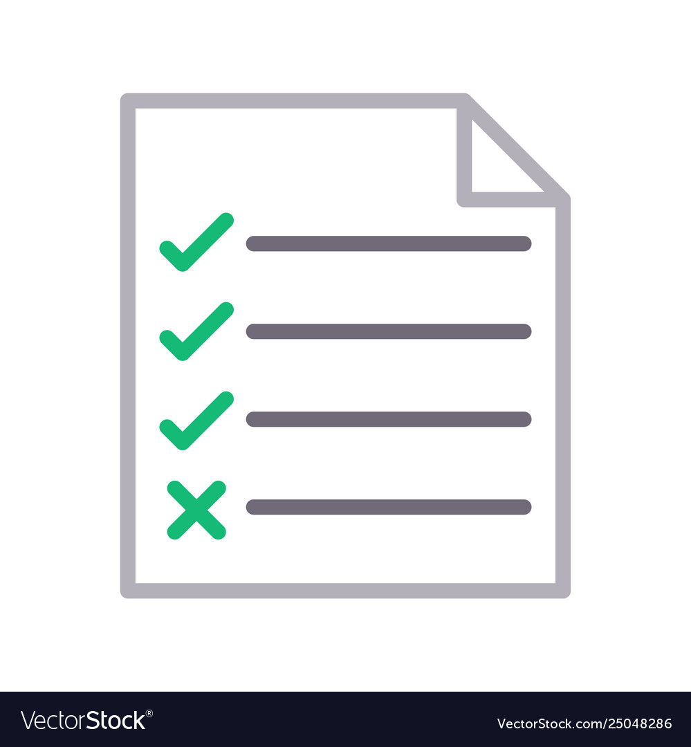 Task list vector image Task list