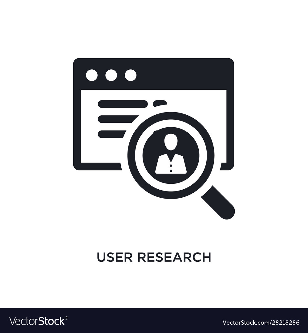 User research isolated icon simple element from
