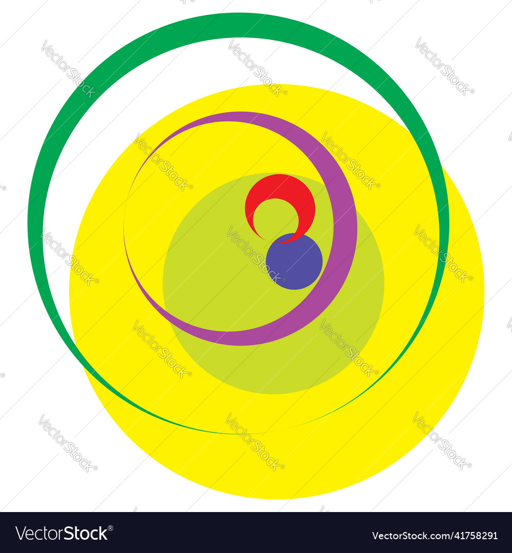 Abstract artistic random colorful concentric vector image Abstract artistic random colorful concentric