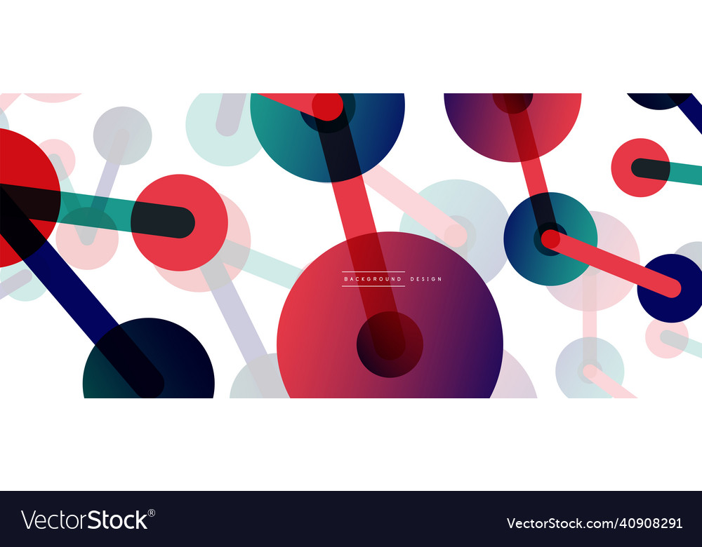 Abstract background round dots connected by lines Vector Image Abstract background round dots connected by lines