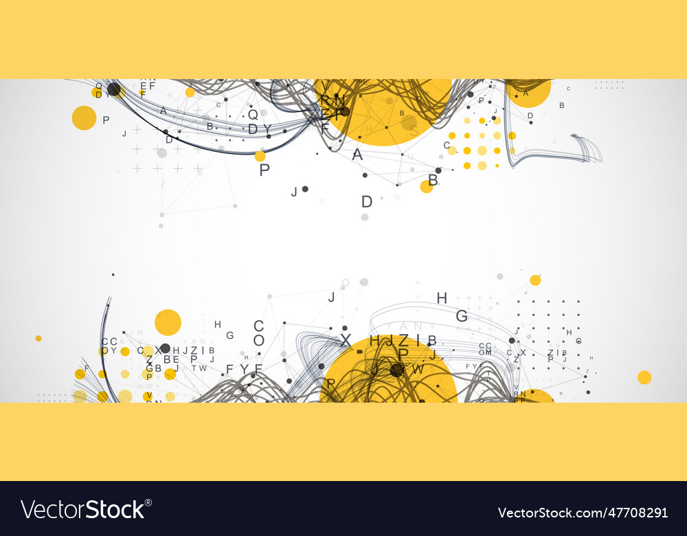 Abstract background with a wireframe dynamic Vector Image