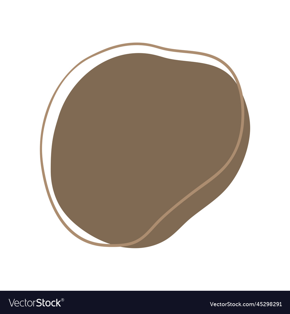 Abstract boho random blob shapes simple hand vector image Abstract boho random blob shapes simple hand