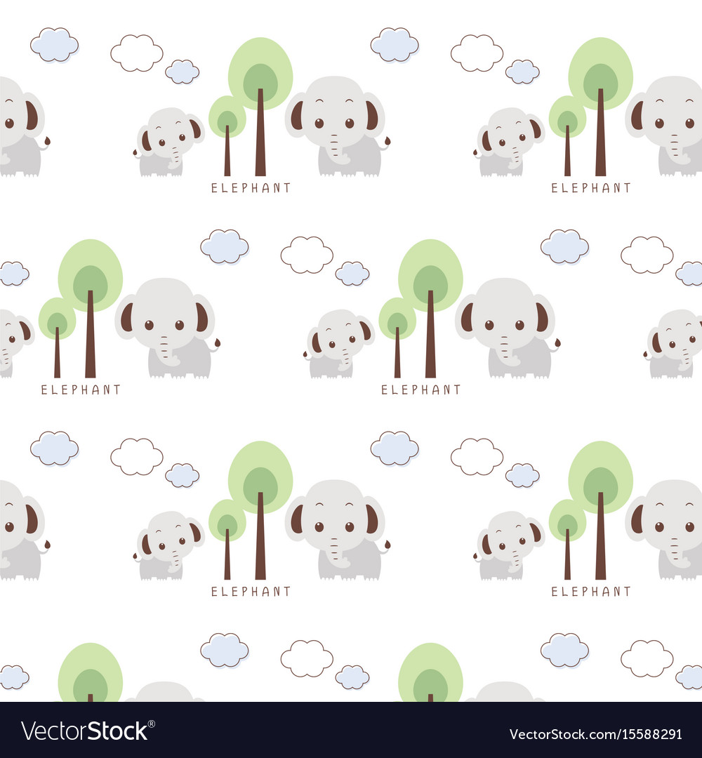 Elephant Tree Pattern